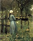 A Girl in A Meadow by William Stott by 2011